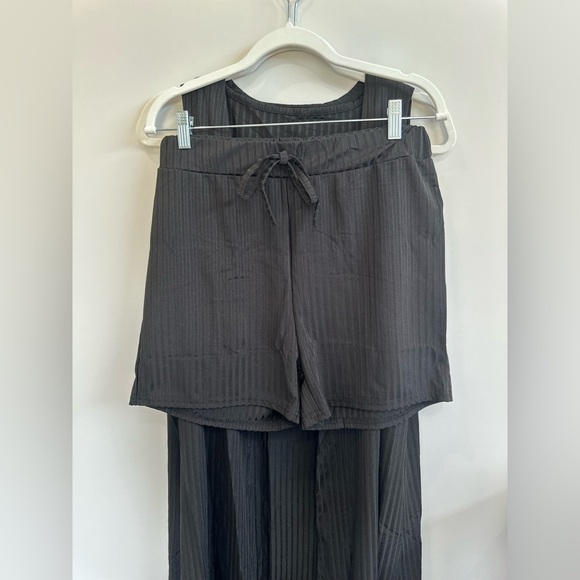 3 Piece set. Cropped tank top, shorts and sleeveless duster. New XL - Picture 16 of 16